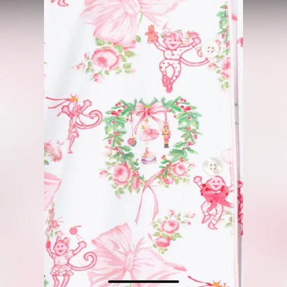 Limited Edition Roller Rabbit x Love Shack Fancy Christmas Pajama SMALL - Picture 3 of 3